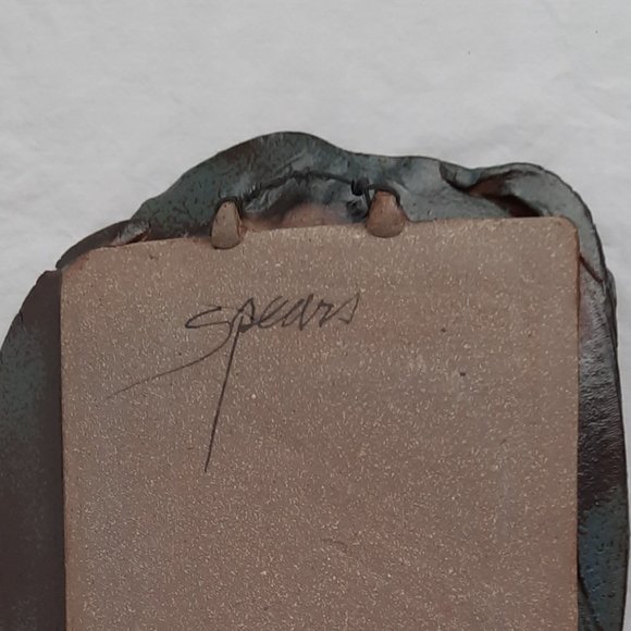 RARE -Larry Spears Nashville Indiana Pottery Wall Hanging/Tray - 17" - Picture 3 of 6